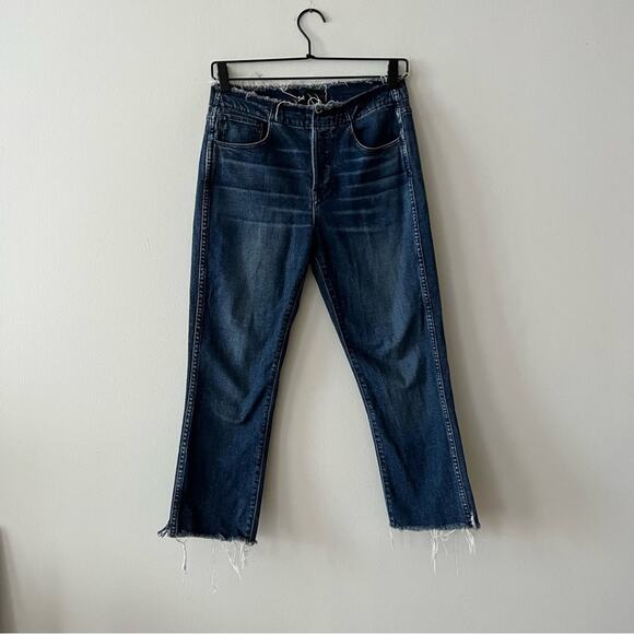 3x1 NYC Frayed Edge Shelter Slim Jeans in Tin Coo - Picture 3 of 10